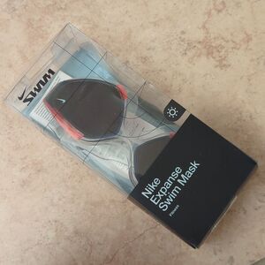 Nike Expanse Swim Mask Tinted Clear Red White Blue Goggles